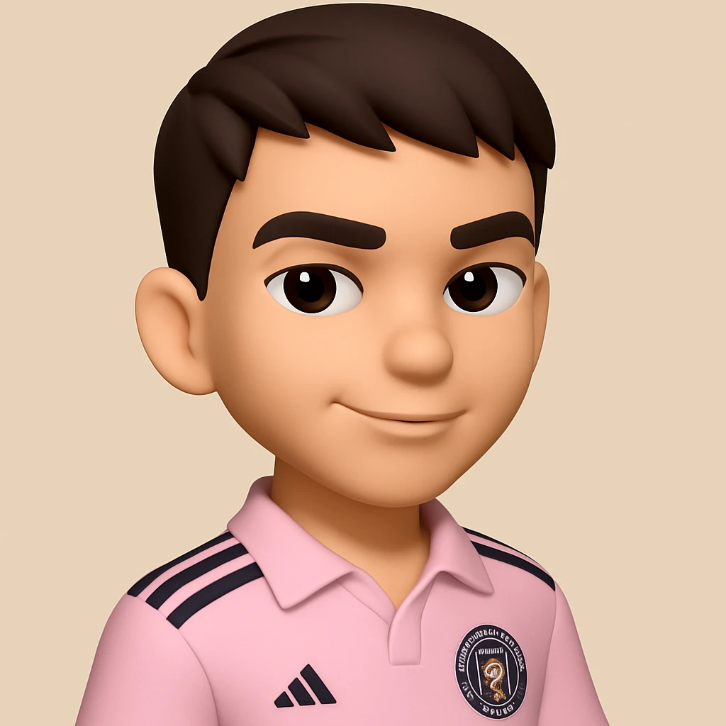 this image in 3d-emoji style with a confident expression and a slimmer face emoji