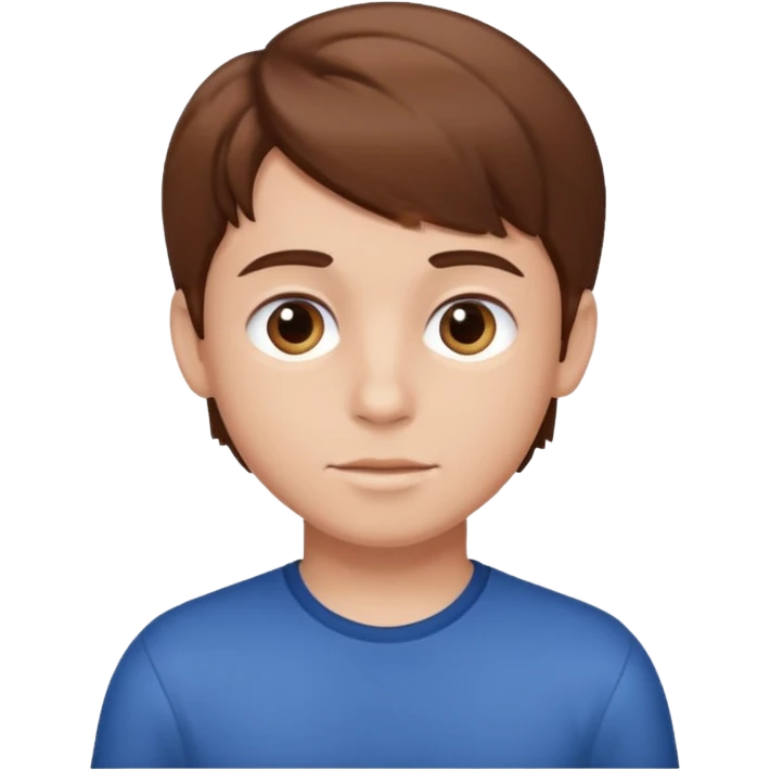boy with brown hair emoji