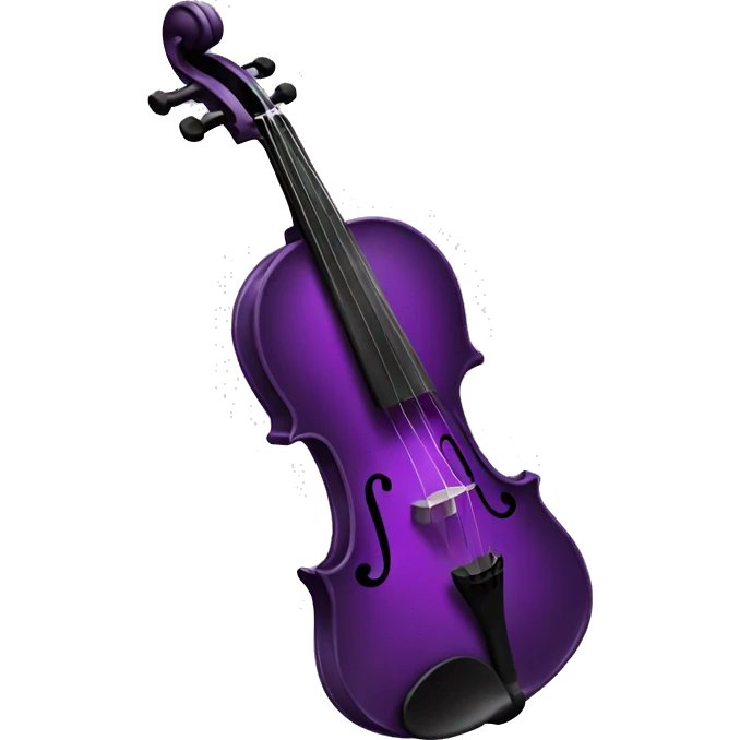 Purple violin emoji