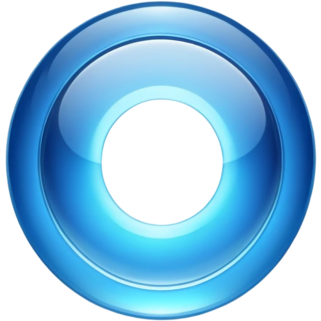 blue crystal circle emoji