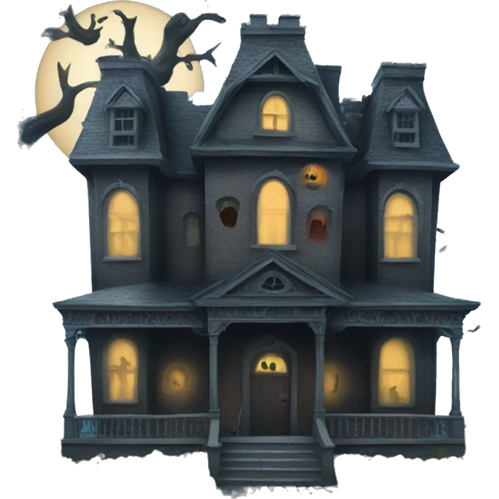 A haunted house emoji