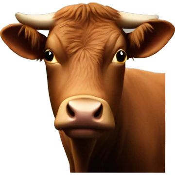 picture of an ox in a photo frame emoji