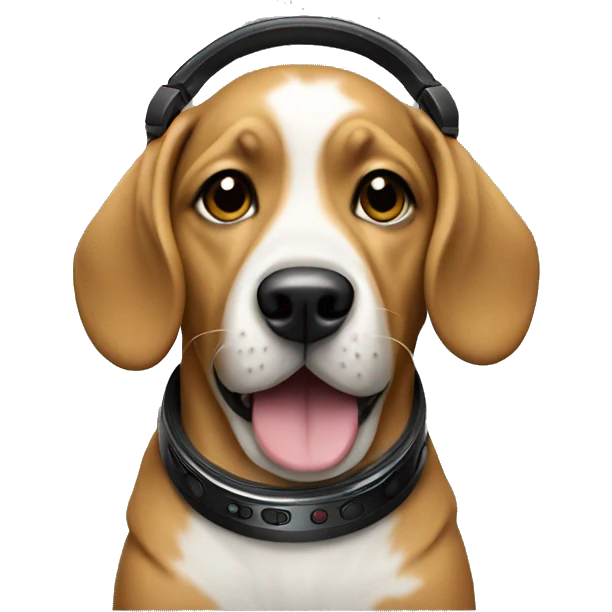 Dog djing  emoji
