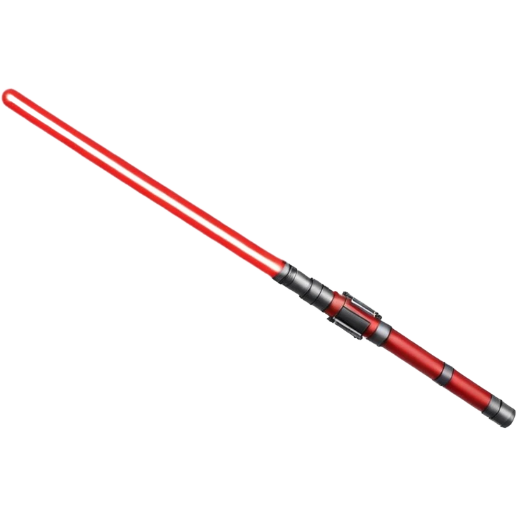 red light saber with simple design emoji
