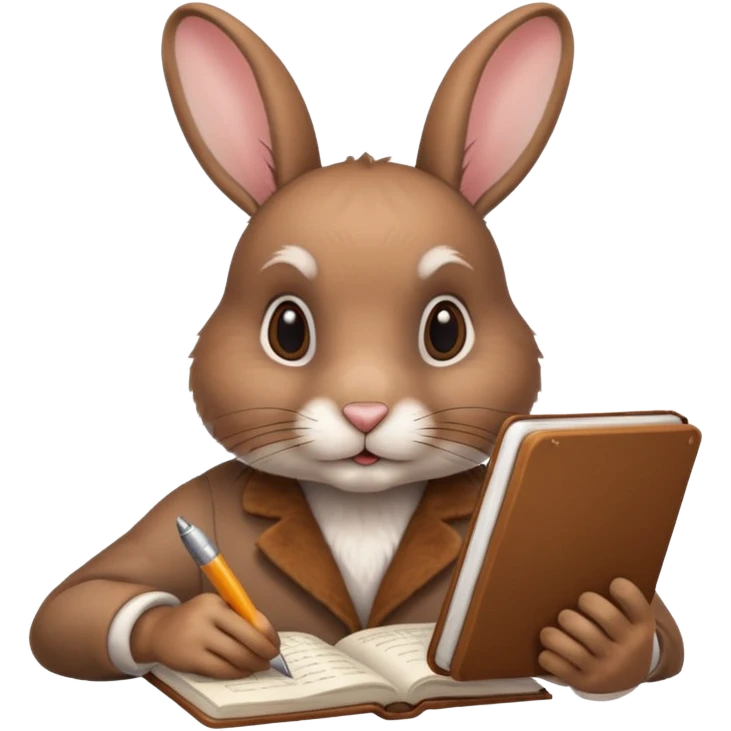 A rabbit soing Time-Intensive Manual Research emoji