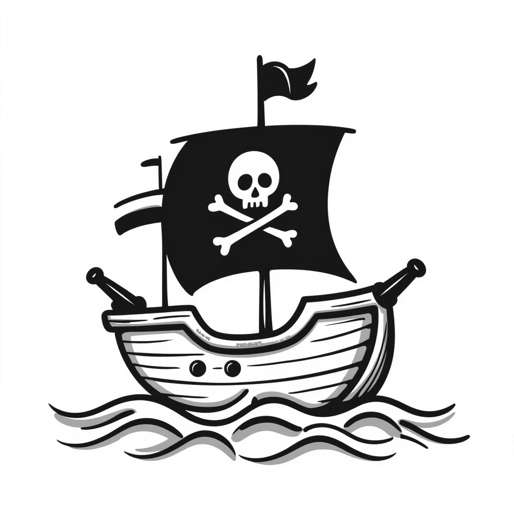 pirate ship emoji