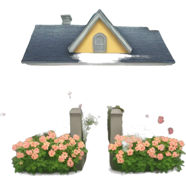 flowers home street  emoji