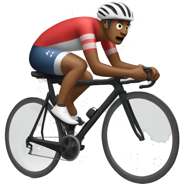 paracycling missing legs using arms emoji