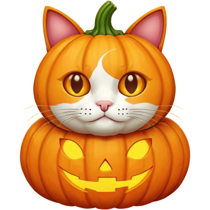 Pumpkin cat emoji