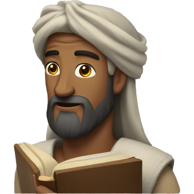 Bible and man emoji
