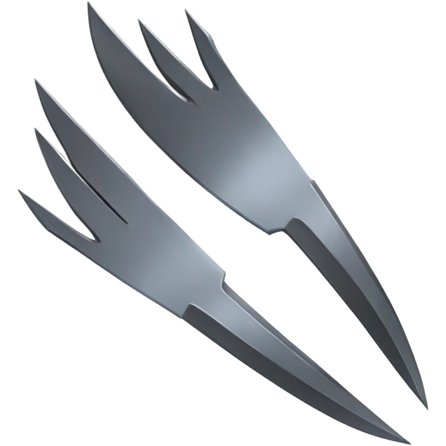 claw blades like Wolverine emoji