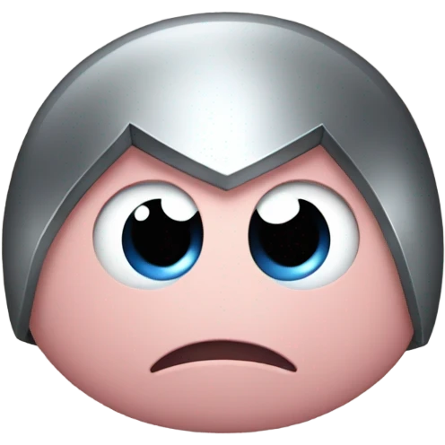 Metal Kirby with mad big eyebrows  emoji