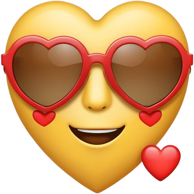 Heart with sunglasses emoji