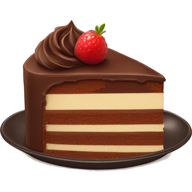chocolate mousse cake slice emoji