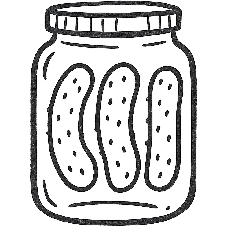 a jar of pickles emoji