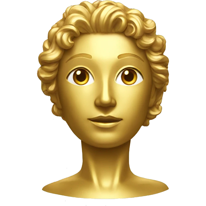 golden statue from front emoji