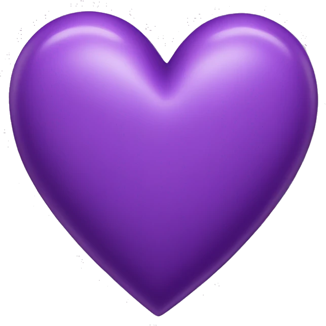 Purple heart emoji