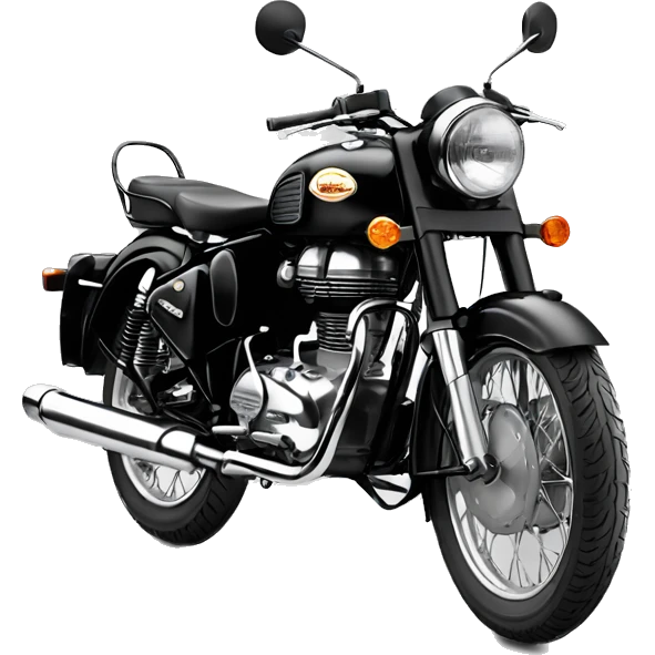 royal enfield classic 350 black  emoji