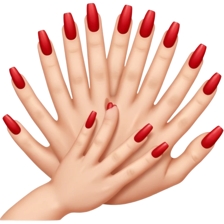An emoji that has false nails emoji