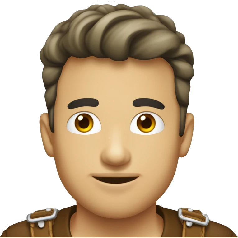 muchacho guapo blanco cejon alto emoji