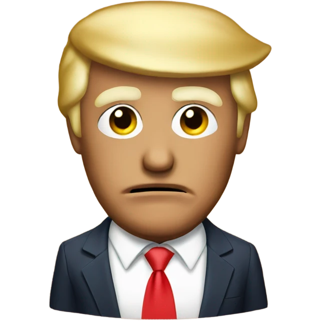 Donald Trump with mask on  emoji