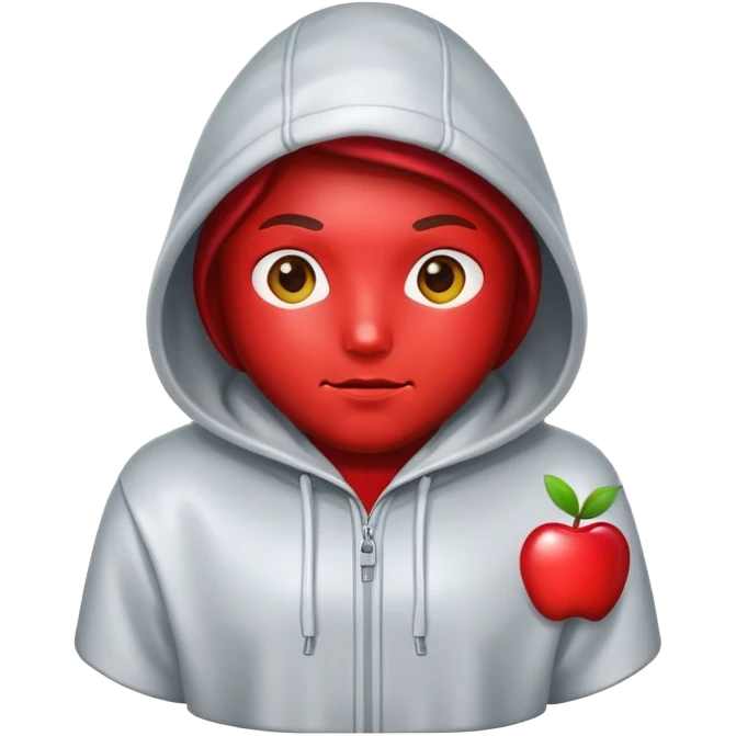 Apple in a hoodie  emoji