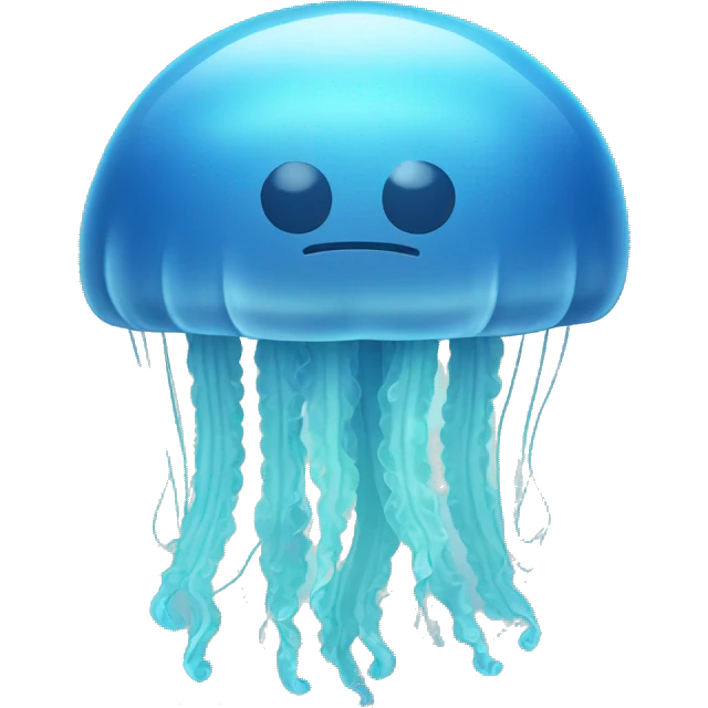 Light blue jellyfish emoji