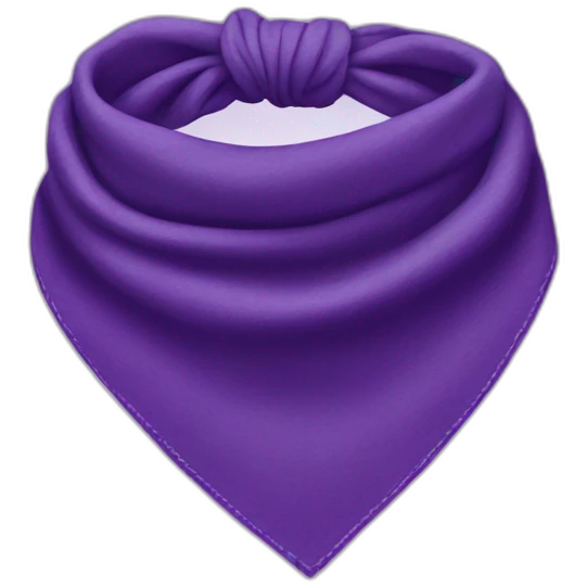 Purple bandana emoji