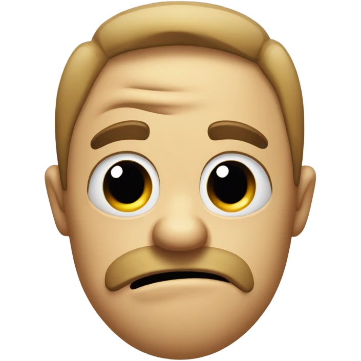 sad face sticking tongue out with thumb down emoji