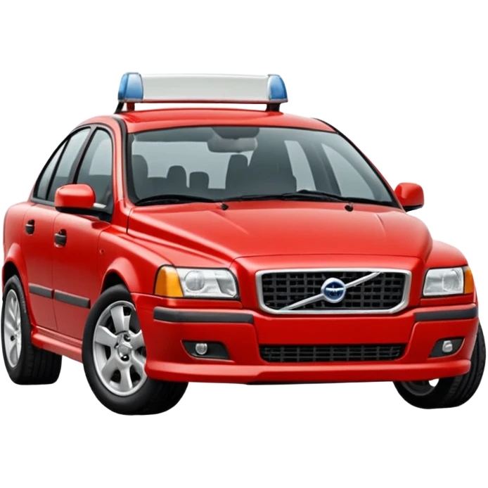 Красная вольво тягач emoji