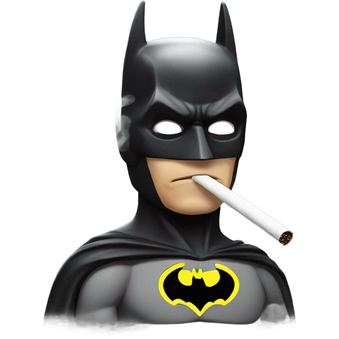 Batman smoking emoji