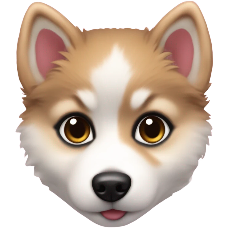 Teacup Pomsky puppy  emoji