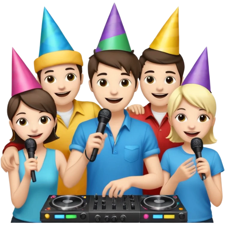 DJs playing Music emoji