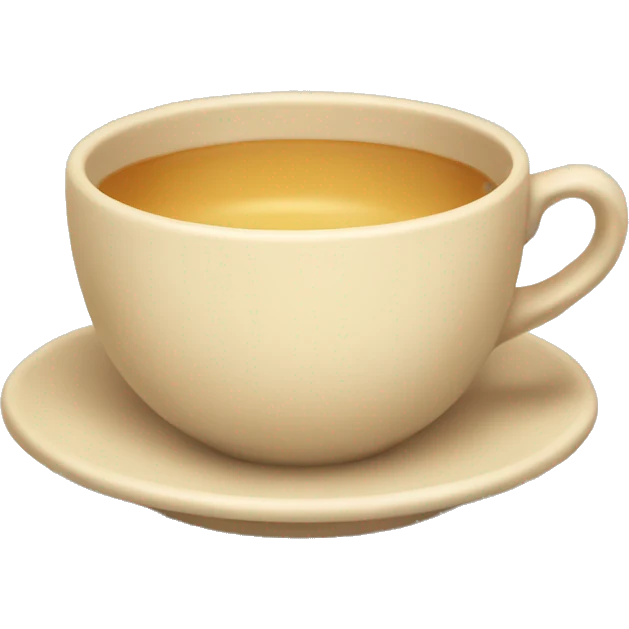 Beige teacup emoji