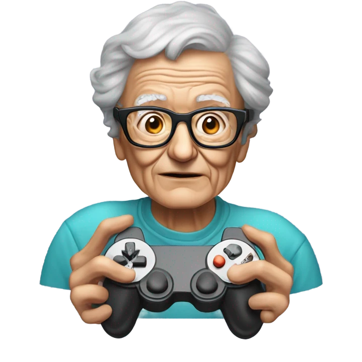 elderly nerd emoji