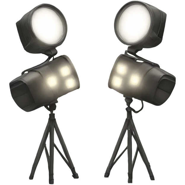 two spotlights criss crossing pointing up emoji