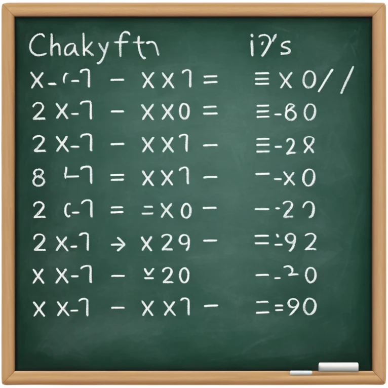 math formula on a chalkboard emoji