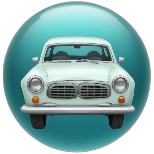Une voiture dans l'eau emoji