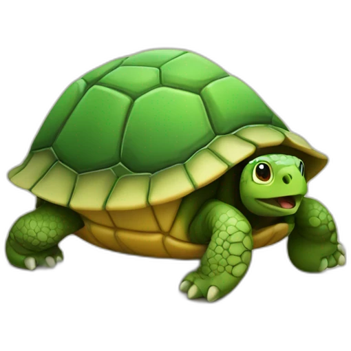 Chat sur tortue emoji