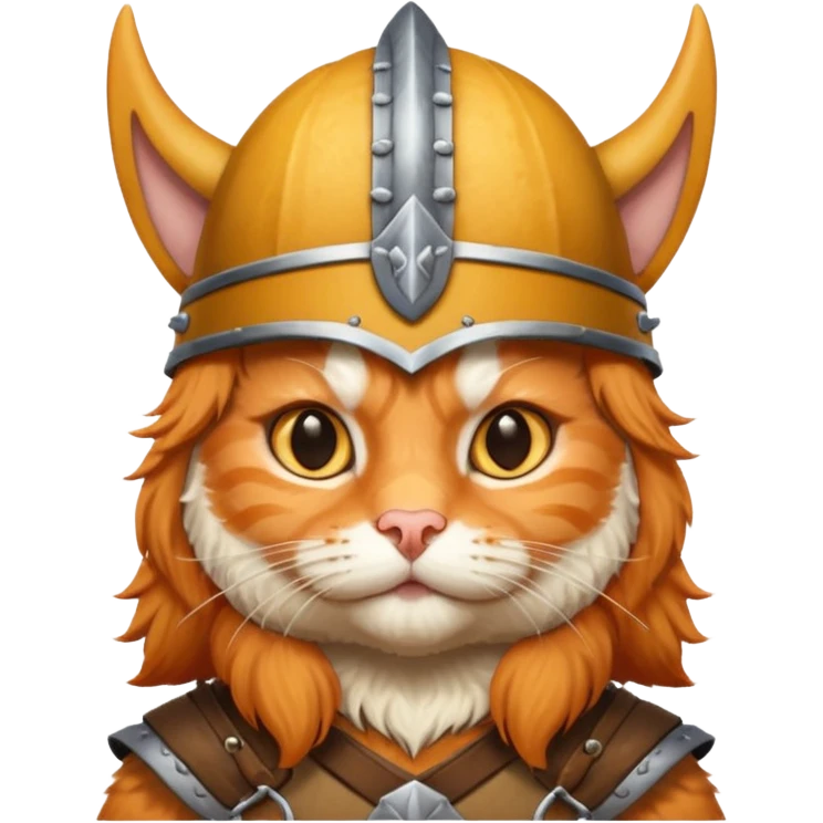 cat with viking helmet emoji