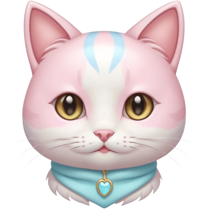 Shiny Blushing Cute Kawaii Beautiful Pastel Shota Anime Cat Trending Style Cottagecore Pastelcore  emoji