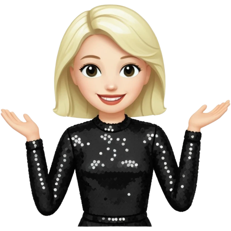 Nicky Bryne from Westlife with black sequin outfit emoji