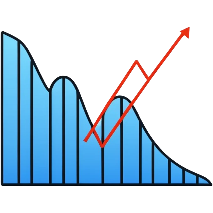 Graph decrease emoji
