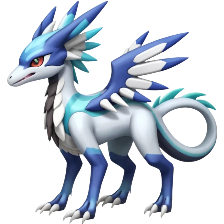 Meloetta-Sergal-Silvally-Palkia-Dialga-hybrid-fusion-Fakémon-creature, full body emoji