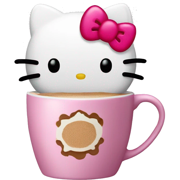 Hello kitty coffee  emoji