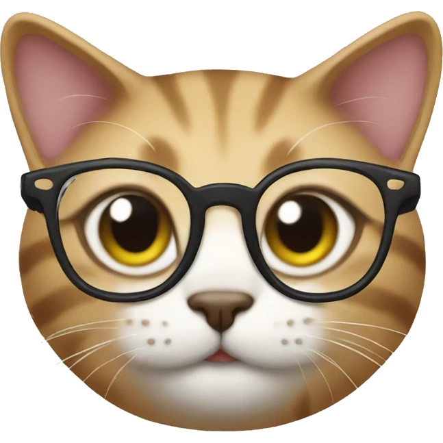 Cat with glasses  emoji