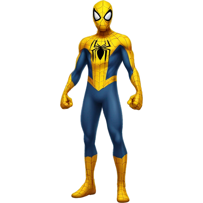 Yellow colour spider man  emoji