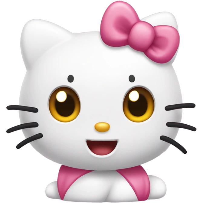 Hello kitty rolling eyes emoji