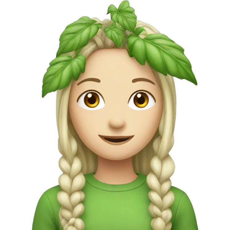 plant with girl emoji
