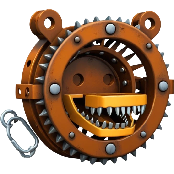 a bear trap emoji